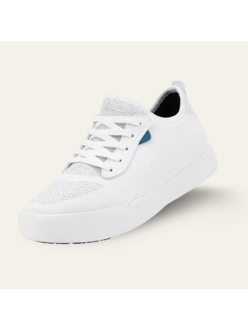 Vessie Weekender Waterproof Sneaker White Knit Low-Top Sneaker
